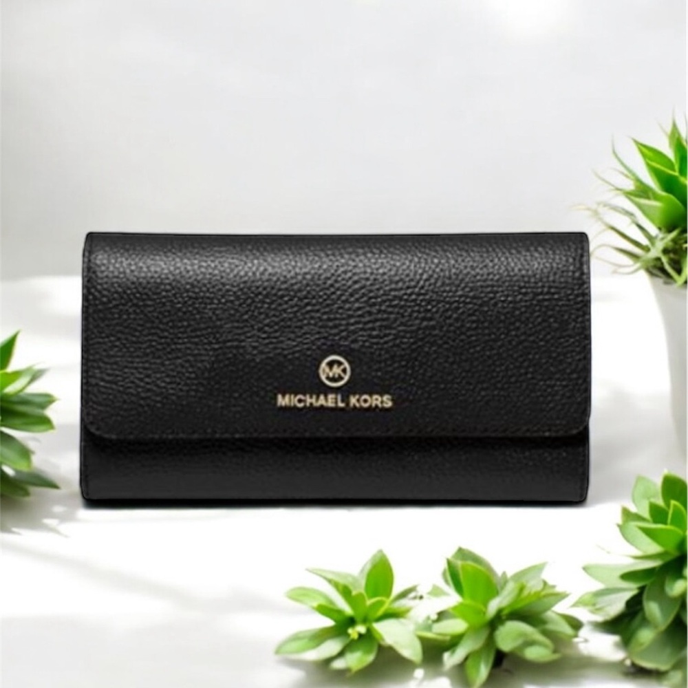 Michael Kors Black Leather Clutch